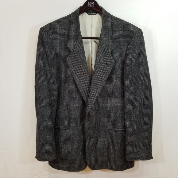 Pierre Cardin Sport Coat Blazer Check 40 R - Picture 9 of 16